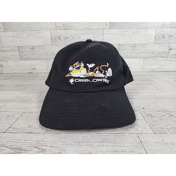 Vintage 90s Chester Cheetah Cheetos Snapback Hat Planet Lunch Promo Cap Wool - Picture 1 of 8